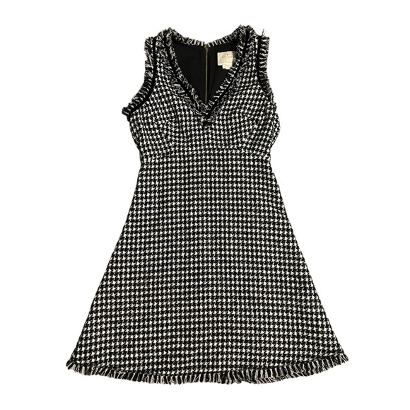 Kate Spade Dashing Beauty Houndstooth Tweed Dress
Color: Black & Cream | Size: 2 - Picture 1 of 14
